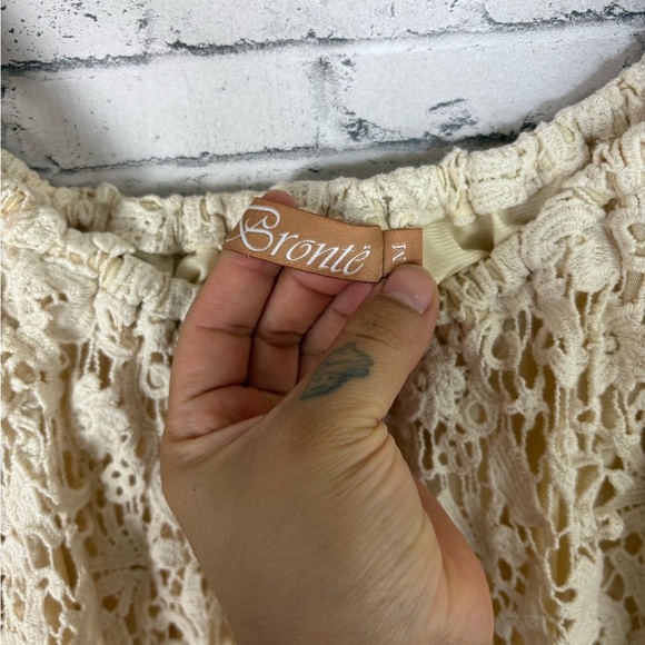 Bronte Ivory Crochet Bell Sleeve Bohemian Festival Dress - Picture 5 of 5